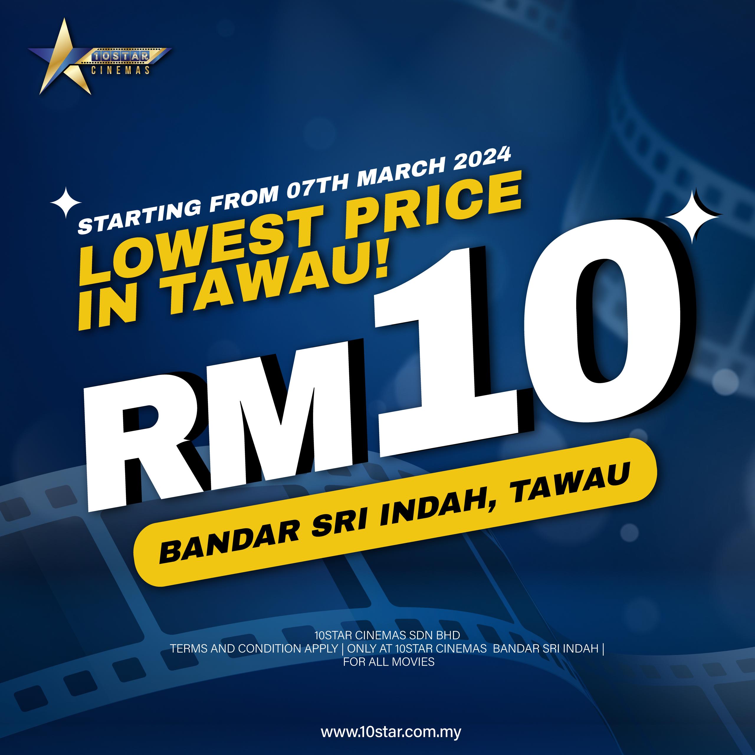 RM10 Ticket Price for Bandar Sri Indah