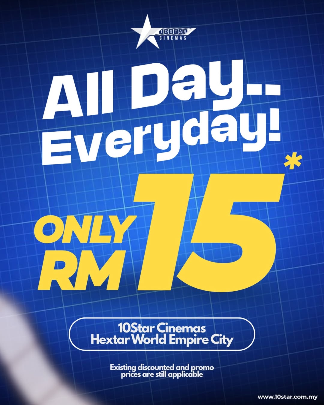 Enjoy The Cheapest Movie Ticket Price in Peninsular Malaysia!