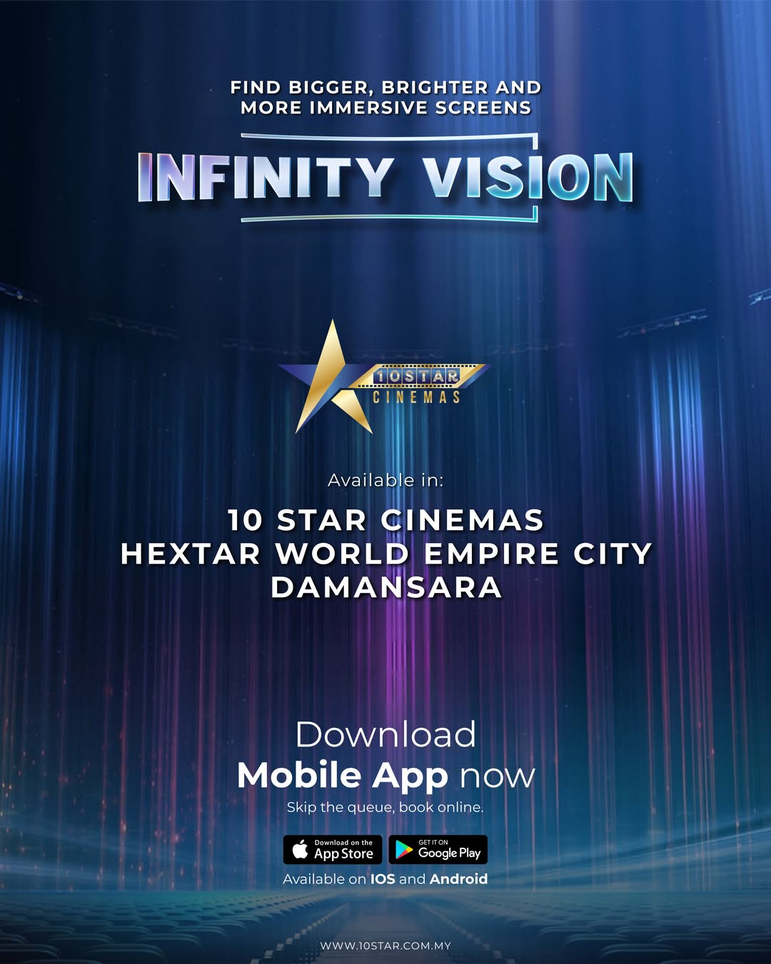 Find bigger, brighter, and more immersive screens with INFINITY VISION!